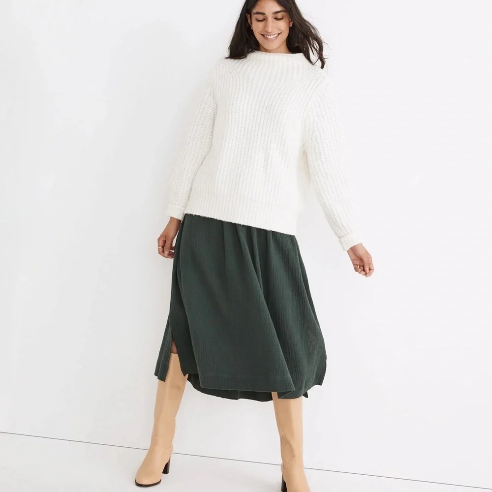 MADEWELL Loretto Mockneck Pullover Sweater